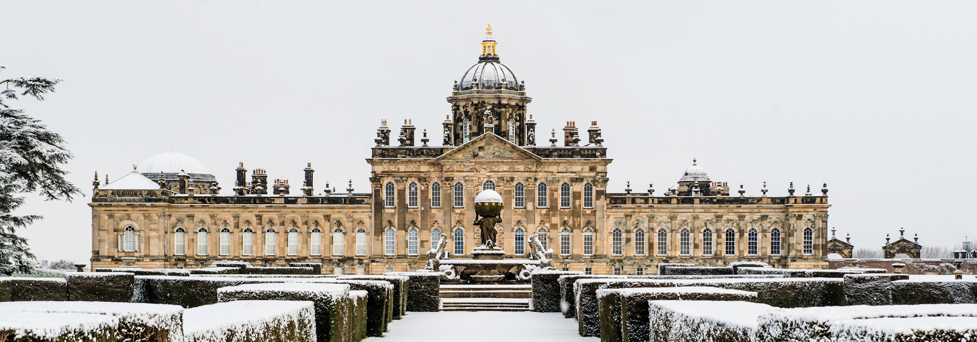 Snow at Castle Howard
